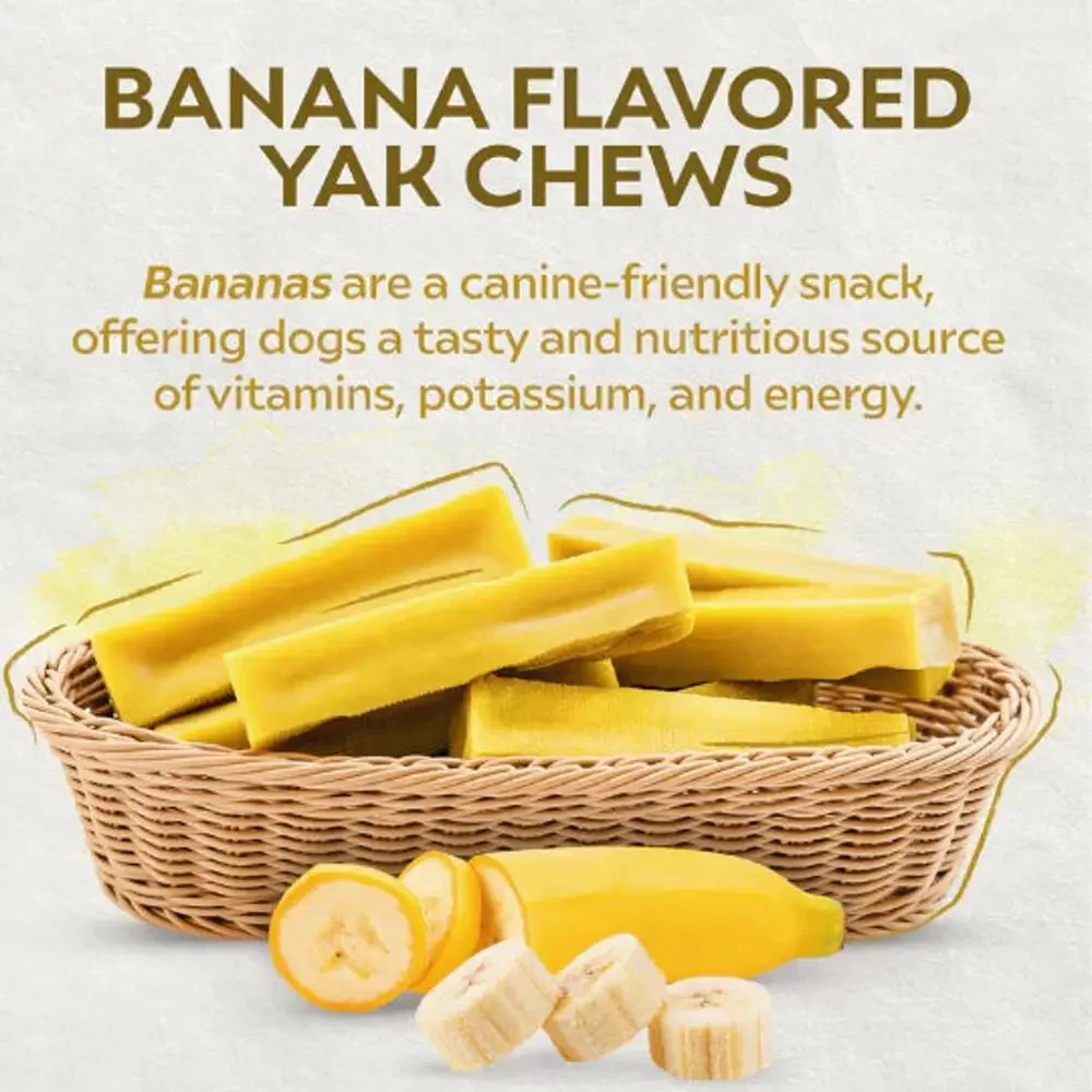 Yak Dog Chew Pack – 6 Flavor-Infused Sticks for SMALL DOGS <25 lb